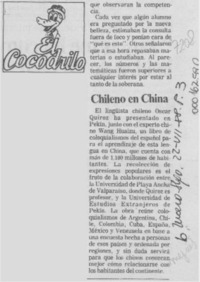 Chileno en China