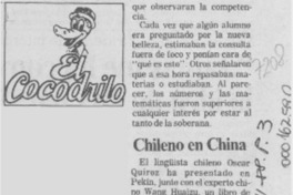 Chileno en China