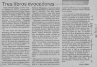 Tres libros evocadores  [artículo] Cronos.