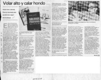 Volar alto y calar hondo  [artículo] Marcela Ollé.