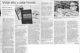 Volar alto y calar hondo  [artículo] Marcela Ollé.