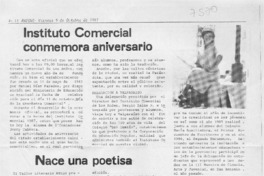 Nace una poetisa  [artículo].