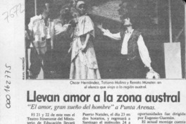 Llevan amor a la zona austral  [artículo].