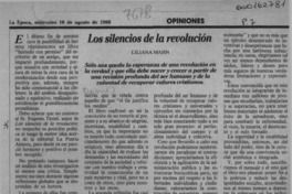 Los silencios de la revolución  [artículo] Liliana Mahn.