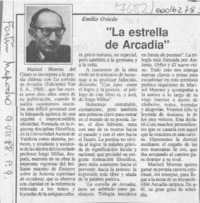 "La estrella de Arcadia"  [artículo] Emilio Oviedo.