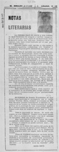 Notas literarias