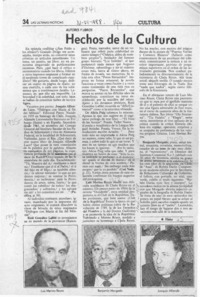 Hechos de la cultura  [artículo] Filebo.