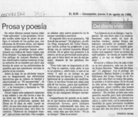 Prosa y poesía  [artículo] Cronos.