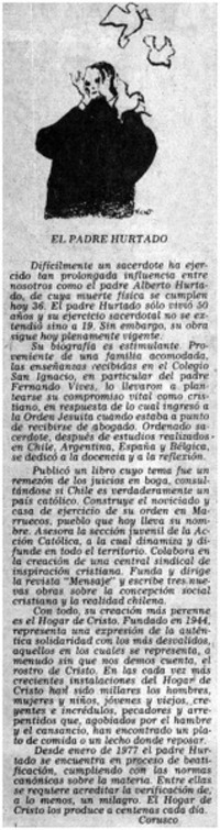 El padre Hurtado