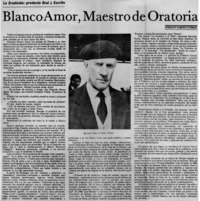 Blanco Amor, maestro de oratoria