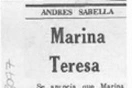 Marina Teresa