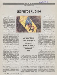 Secretos al oído  [artículo] Graciela Romero.