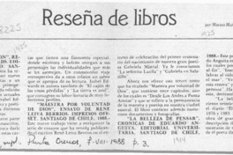 Reseña de libros  [artículo] Marino Muñoz Lagos.