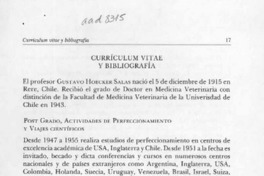 Curriculum vitae y bibliografía