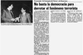 No basta la democracia para derrotar el fenómeno terrorista