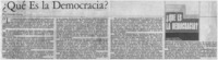 Qué es la democracia?