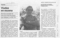 Viudas en escena  [artículo] A. M. F.