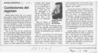 Confesiones del régimen  [artículo].