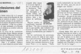 Confesiones del régimen  [artículo].