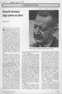 Braulio Arenas, algo sobre su obra  [artículo] Agata Gligo.