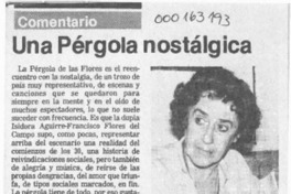 Una Pérgola nostálgica  [artículo] M. S. A.