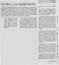 Un libro y un suplemento