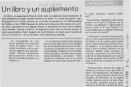 Un libro y un suplemento