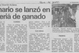 Poemario se lanzó en una feria de ganado