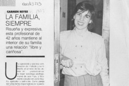 La familia, siempre  [artículo] M. L. V.