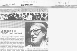 Le roban a la "BBC" de Londres  [artículo].