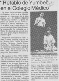 "Retablo de Yumbel" en el Colegio Médico