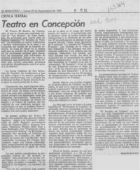 Teatro en Concepción