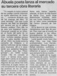 Abuela poeta lanza al mercado su tercera obra literaria