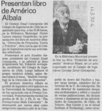 Presentan libro de Américo Albala