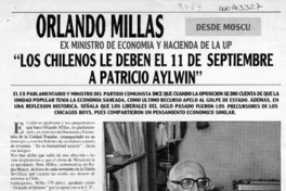 "Los chilenos le deben el 11 de septiembre a Patricio Aylwin"  [artículo] André Jouffé.
