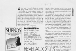 Revelaciones de almohada  [artículo] Graciela Romero.