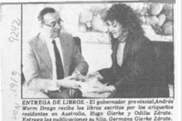 Donaron libros de un ariqueño en Australia  [artículo].