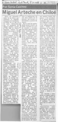 Miguel Arteche en Chiloé