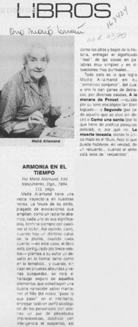 Armonía en el tiempo