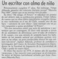 Un escritor con alma de niño