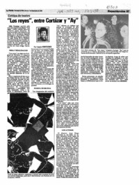 "Los reyes", entre Cortázar y "Ay"  [artículo] Yolanda Montecinos.
