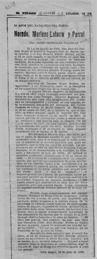 Neruda, Mariano Latorre y Parral