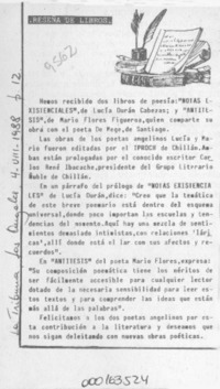 Reseña de libros  [artículo].