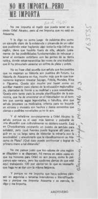 No me importa -- pero me importa