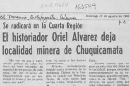 El Historiador Oriel Alvarez deja localidad minera de Chuquicamata