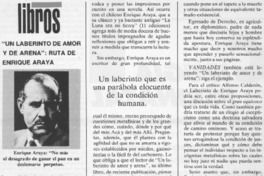 "Un laberinto de amor y de arena", ruta de Enrique Araya