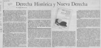 Derecha histórica y nueva derecha