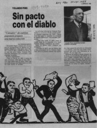 Sin pacto con el diablo  [artículo] Fernando Barraza.