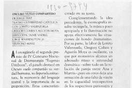 Oscuro vuelo compartido  [artículo] E. G.