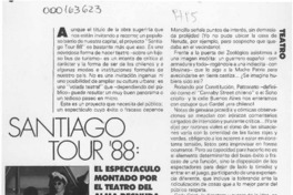 Santiago tour '88  [artículo] Luz María Vargas.